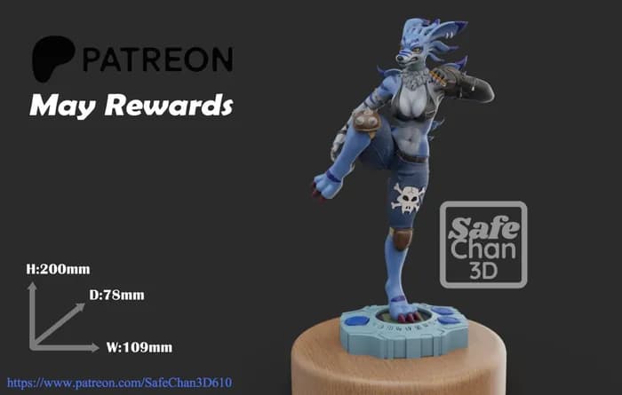 STL - safechan sfw weregaruruwomon