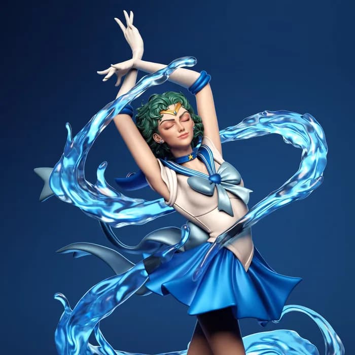 STL - sailor mercury2 render 3