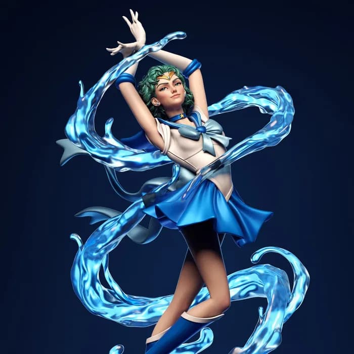 STL - sailor mercury2 render 4