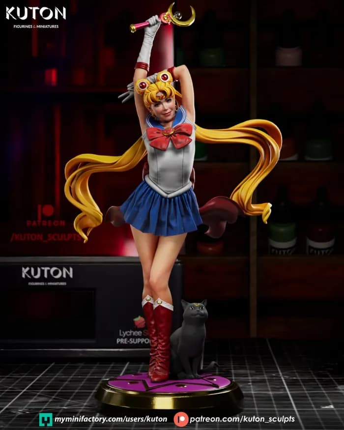 STL - sailor moon kutn img x render 3