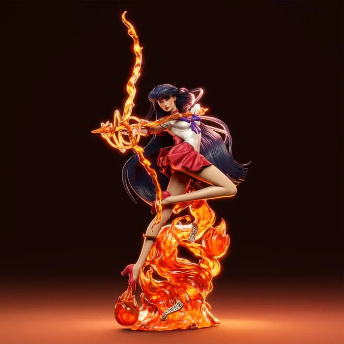 STL - sailor moon rei hino render 3