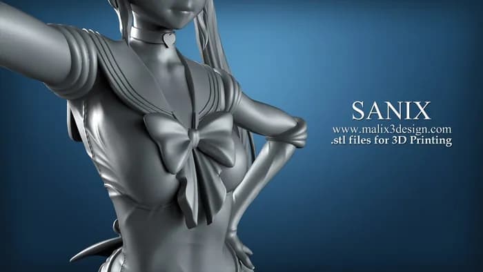 STL - sailor moon sanix render 2