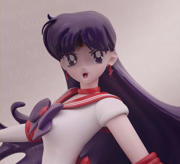 STL - sailormoon mars 01 render 3