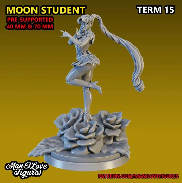 STL - sailormoon2 70mm x render 2