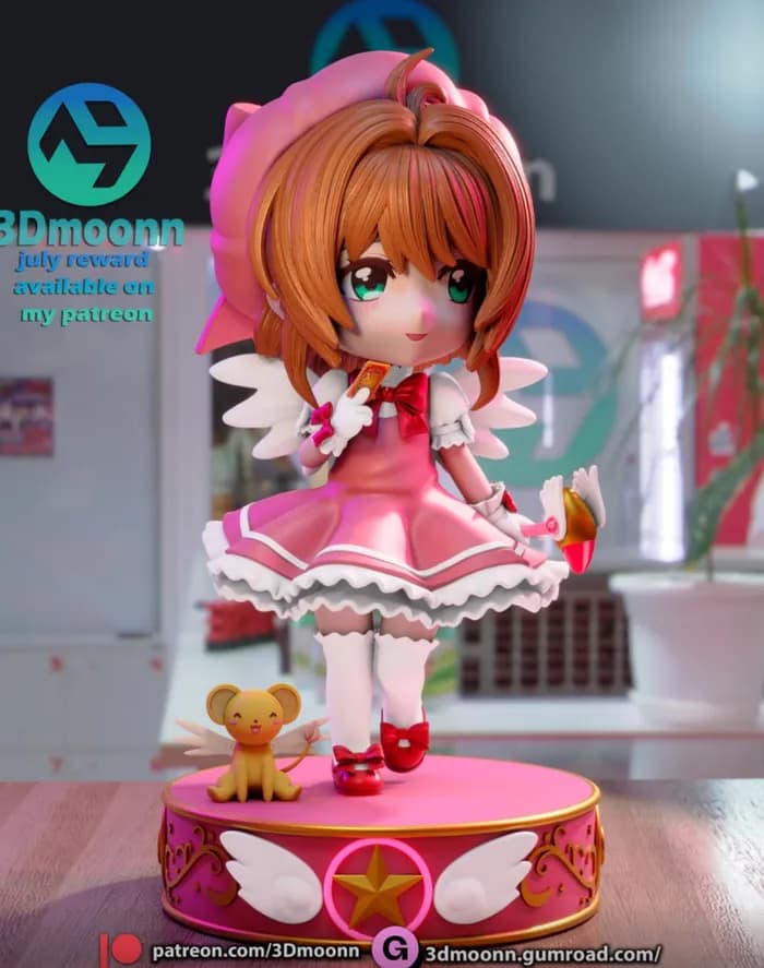 STL - sakura card captors 3dmoonn