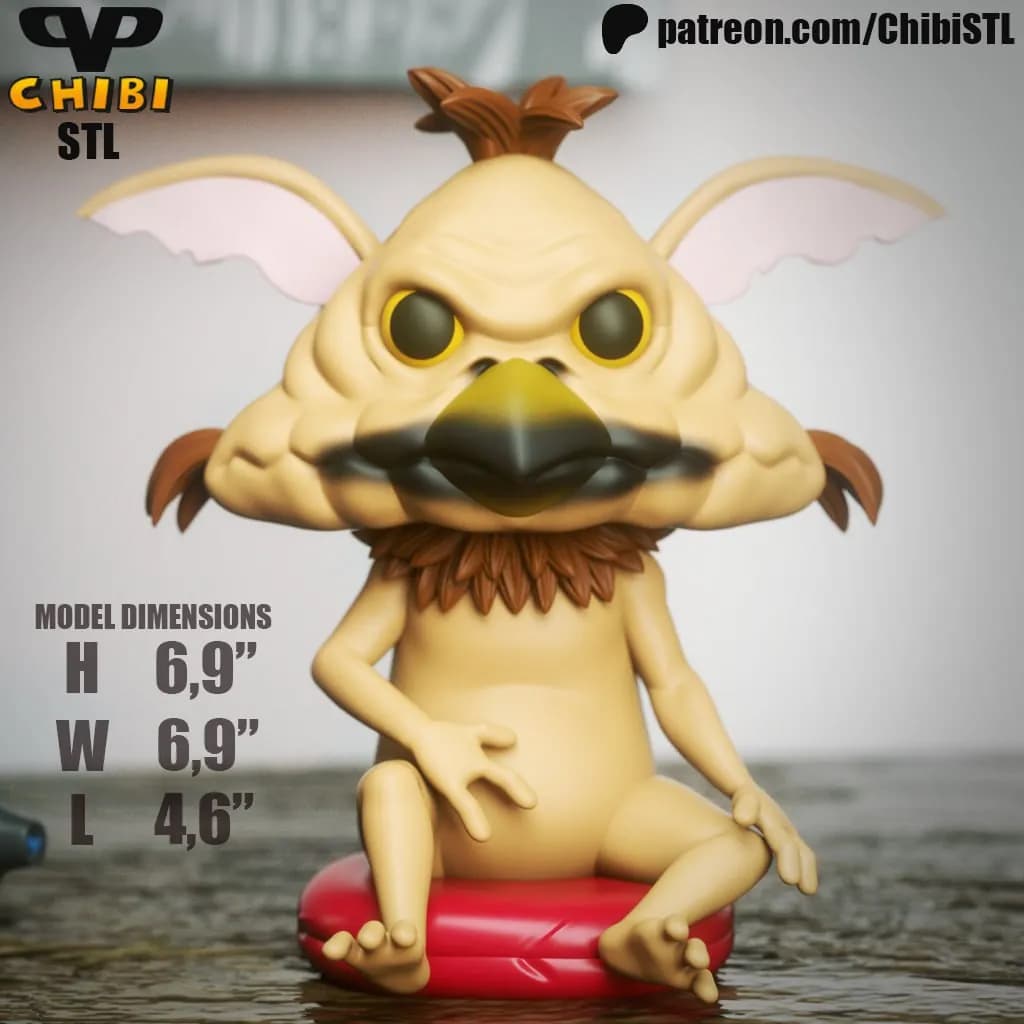 STL - Salacious Crumb Chibi render 3