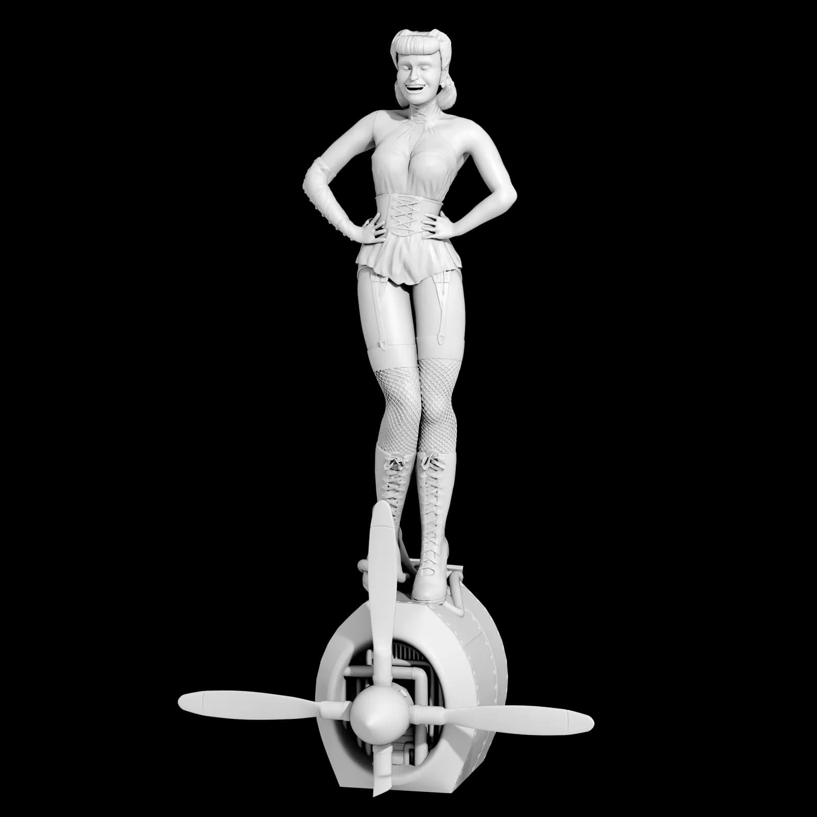 STL - Sally Jupiter Silk Spectre render 3