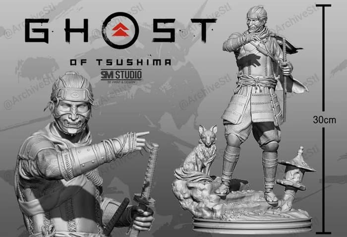 STL - Samurái de Ghost of Tsushima