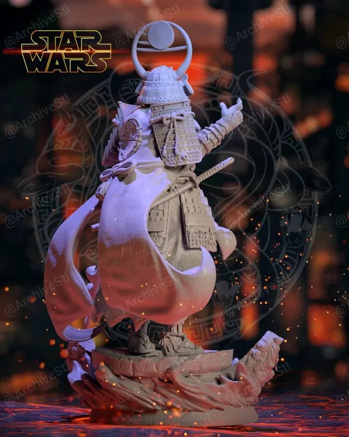 STL - Samurái Darth Vader render 2