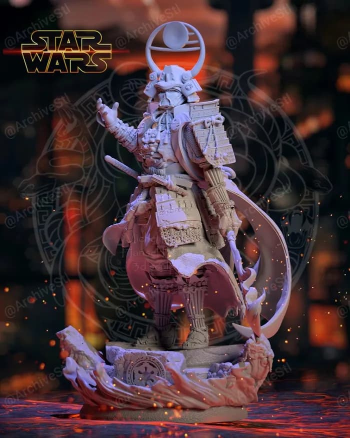 STL - Samurái Darth Vader render 3