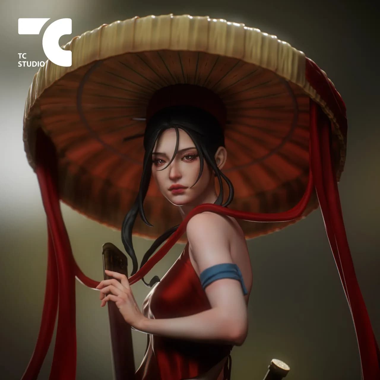 STL - Samurái vietnamita render 2