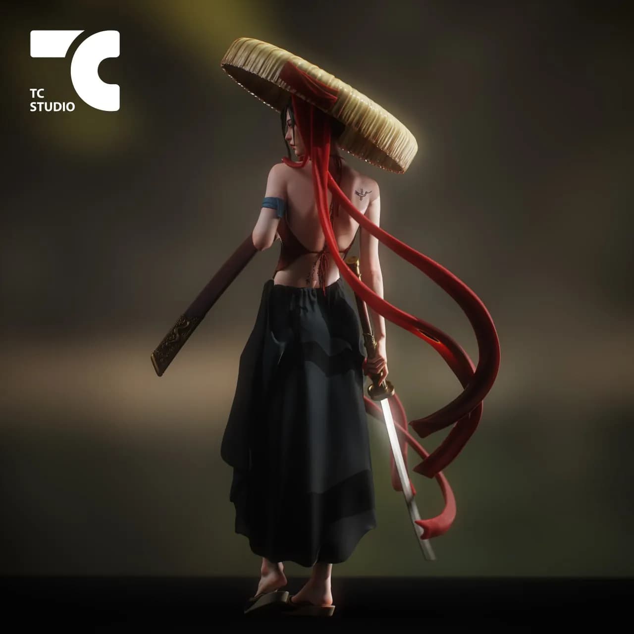 STL - Samurái vietnamita render 4