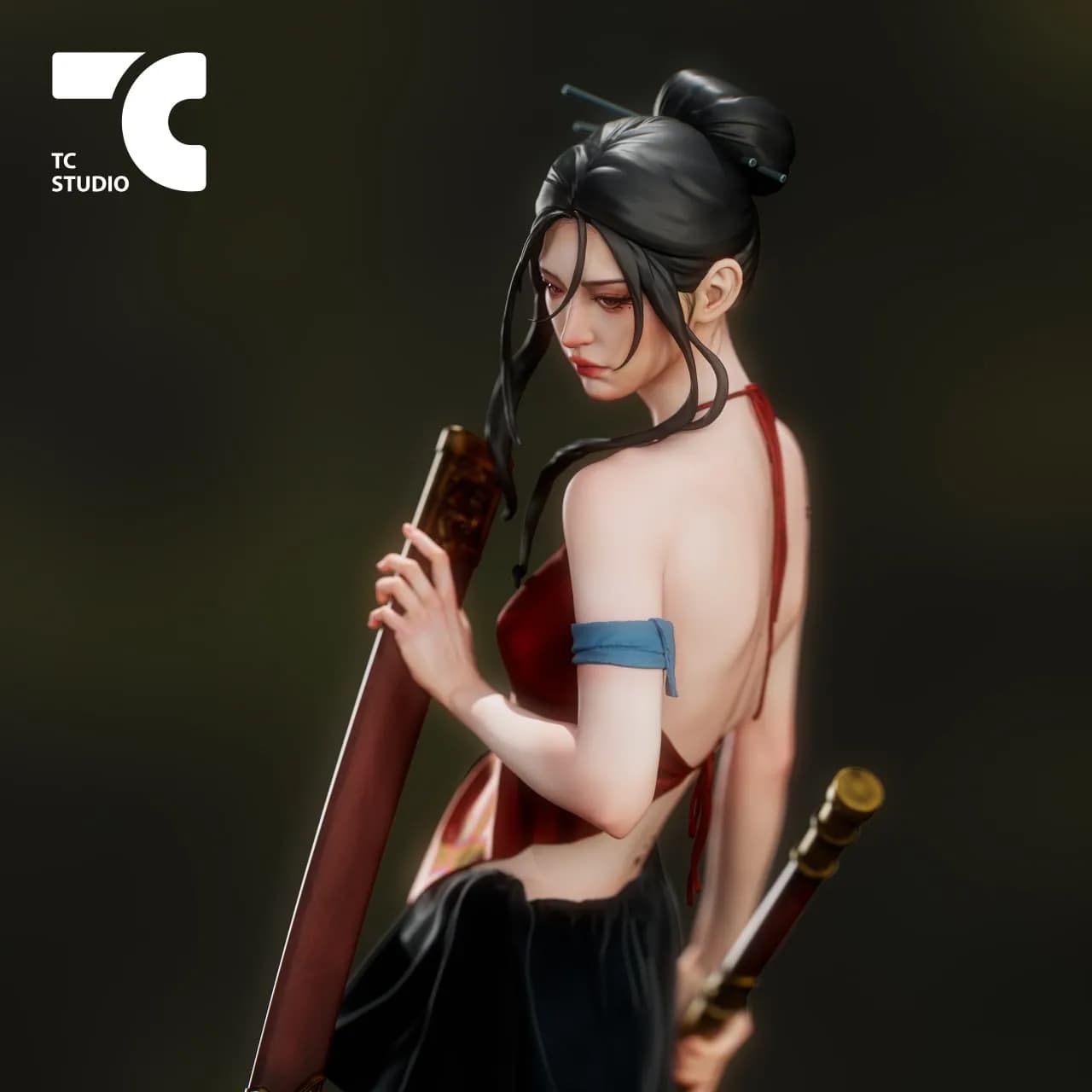 STL - Samurái vietnamita render 5