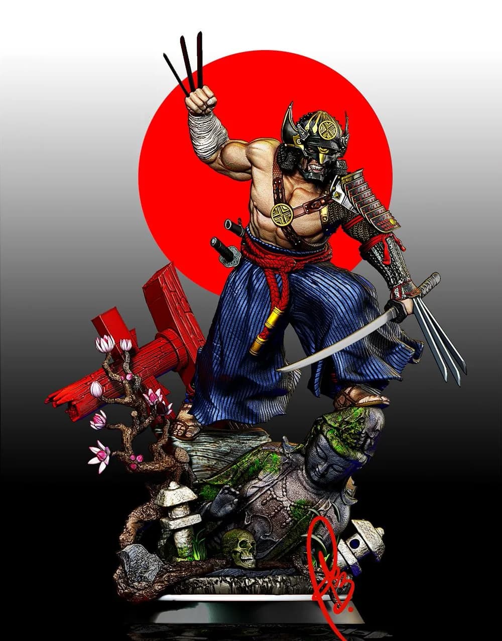 STL - Samurái Wolverine