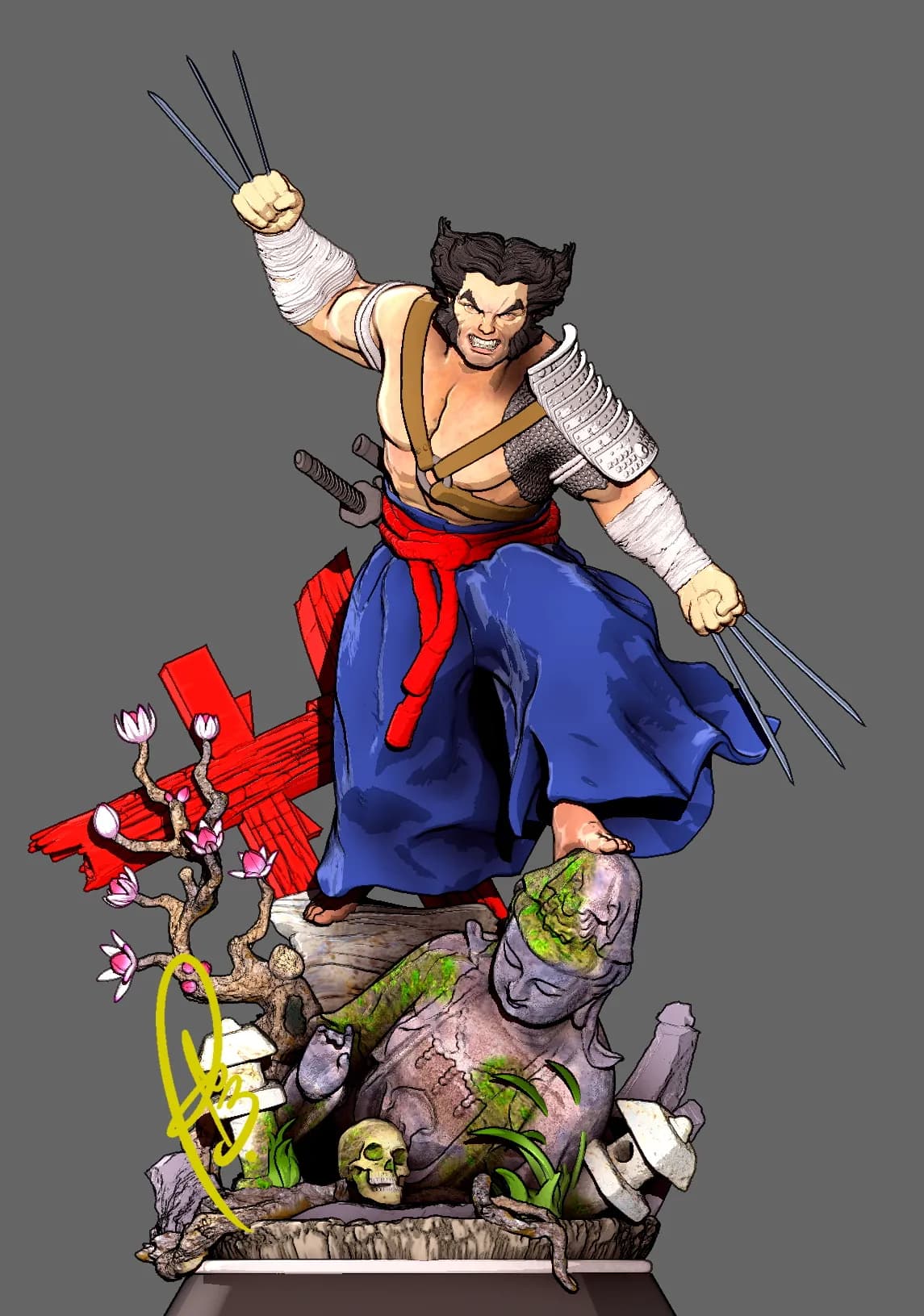STL - Samurái Wolverine