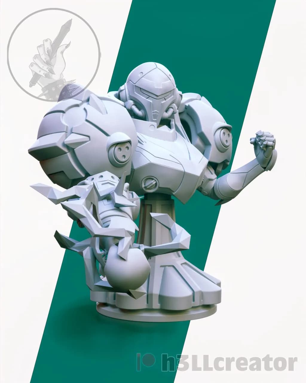 STL - Samus Aran Metroid render 4