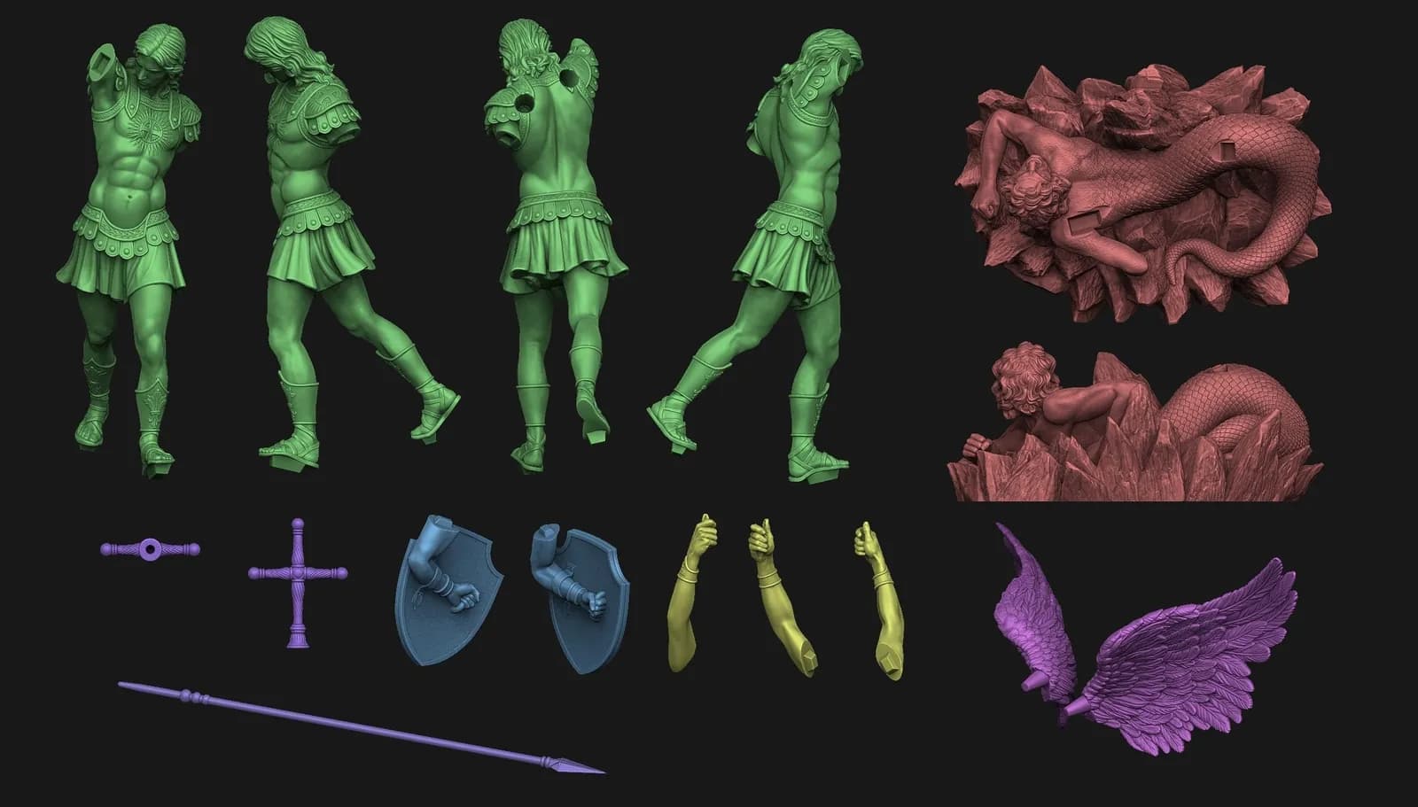 STL - San Miguel Arcángel render 5