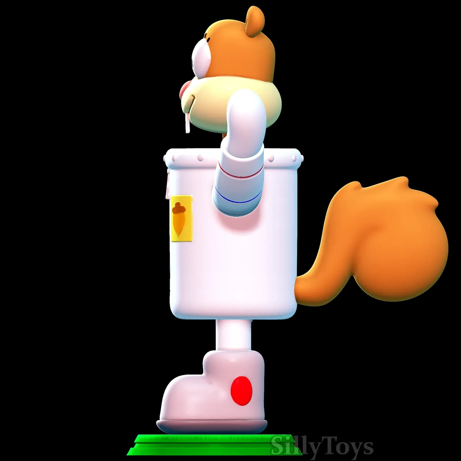 STL - Sandy Cheeks de Bob Esponja render 2