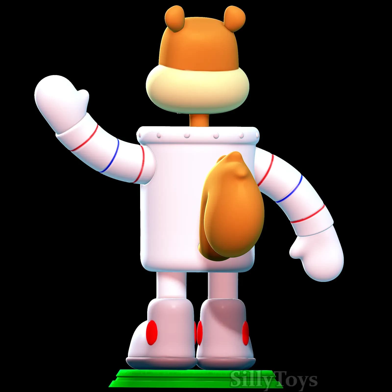 STL - Sandy Cheeks de Bob Esponja render 3