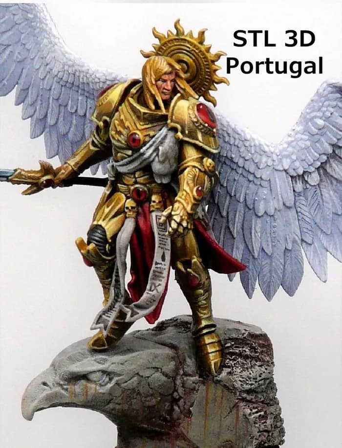 STL - Sanguinius Primarca Blood Angels render 2