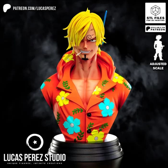 STL - sanji bust