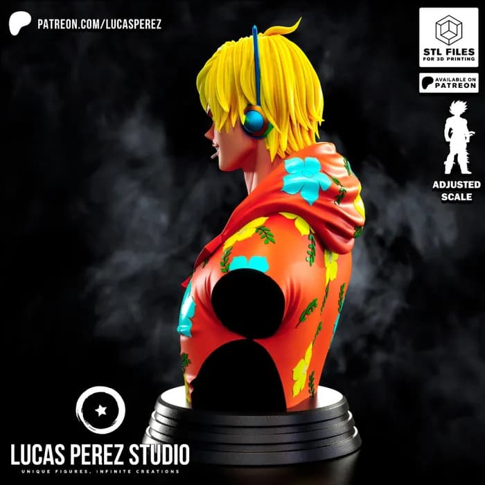STL - sanji bust render 2