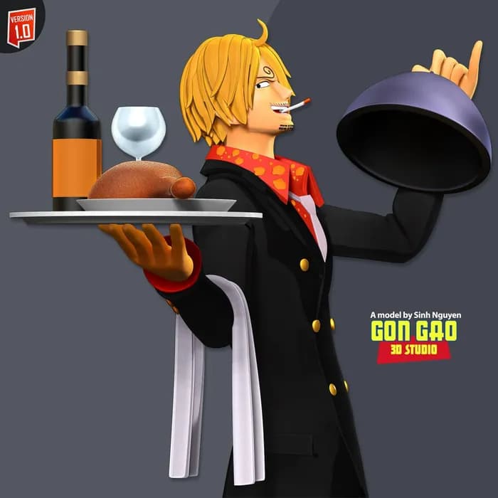 STL - sanji one piece