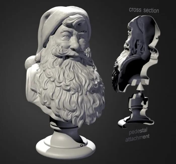 STL - santa claus stl