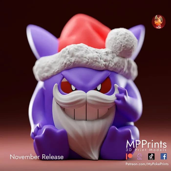 STL - santa gengar