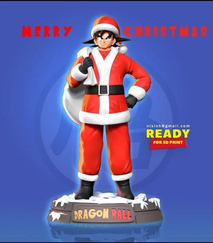 STL - santa goku dragon ball