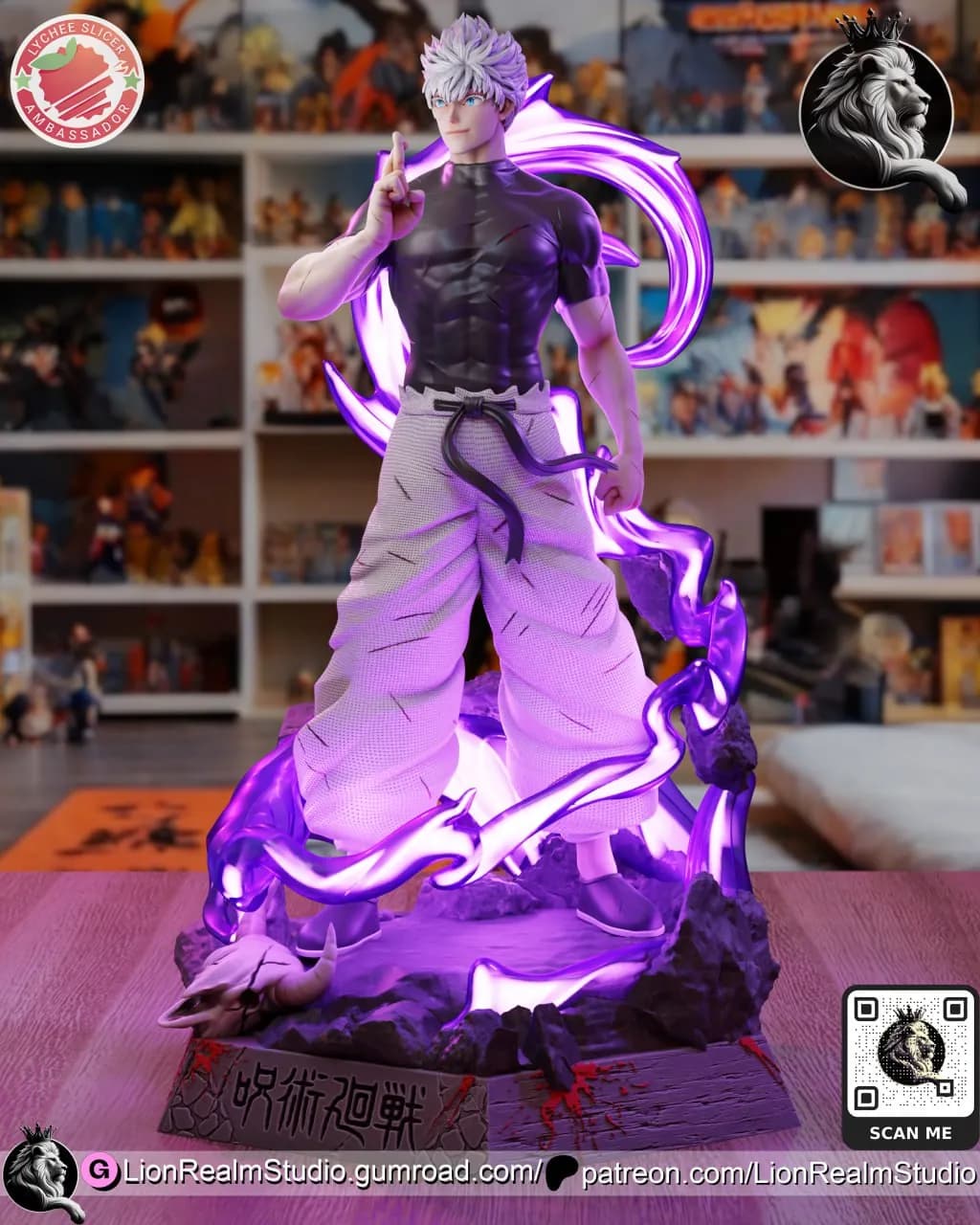 STL - Satoru Gojo Figura render 3