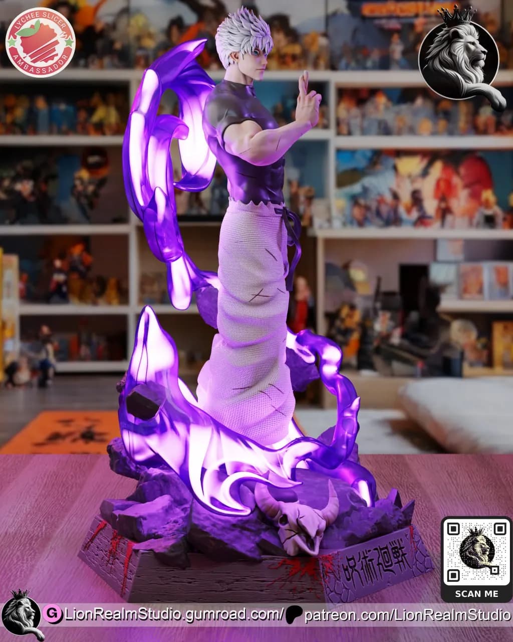 STL - Satoru Gojo Figura render 4