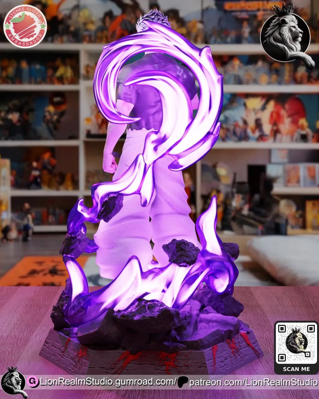 STL - Satoru Gojo Figura render 5