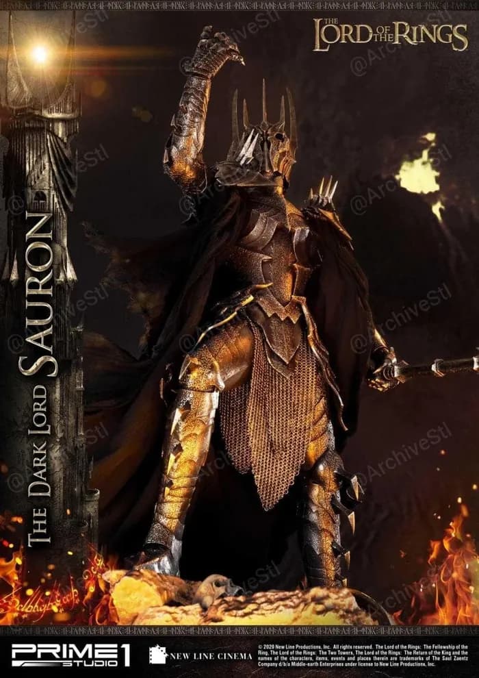 STL - Sauron El Señor Oscuro render 2