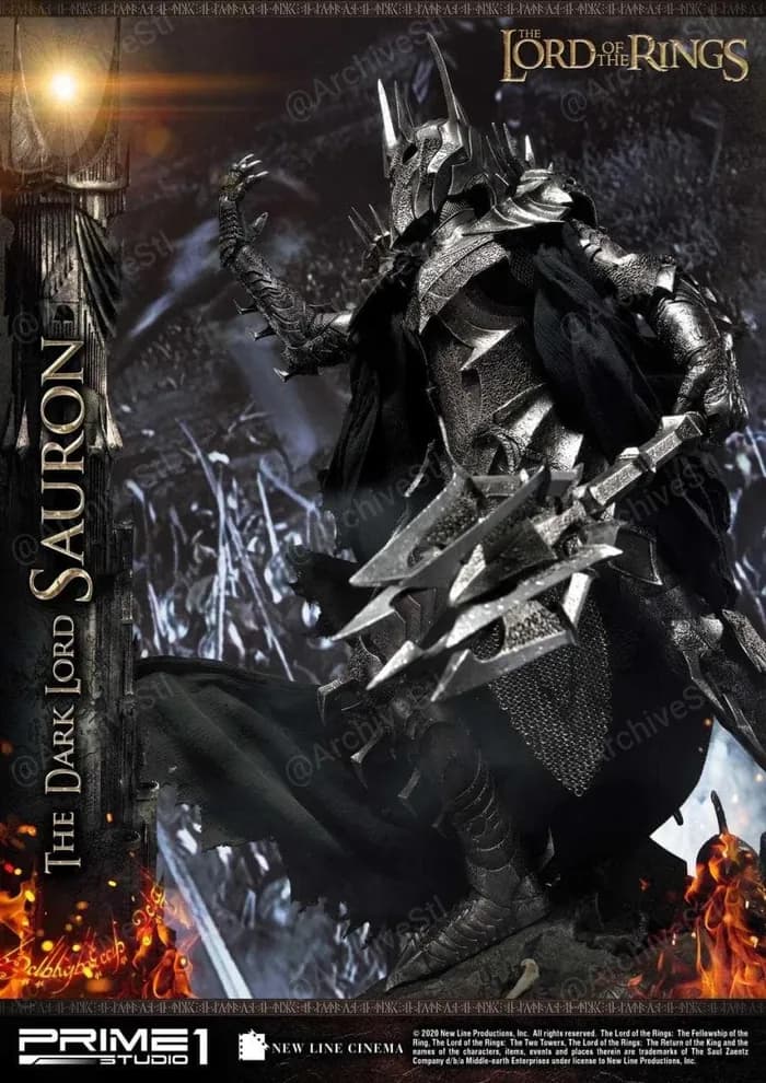 STL - Sauron El Señor Oscuro render 3