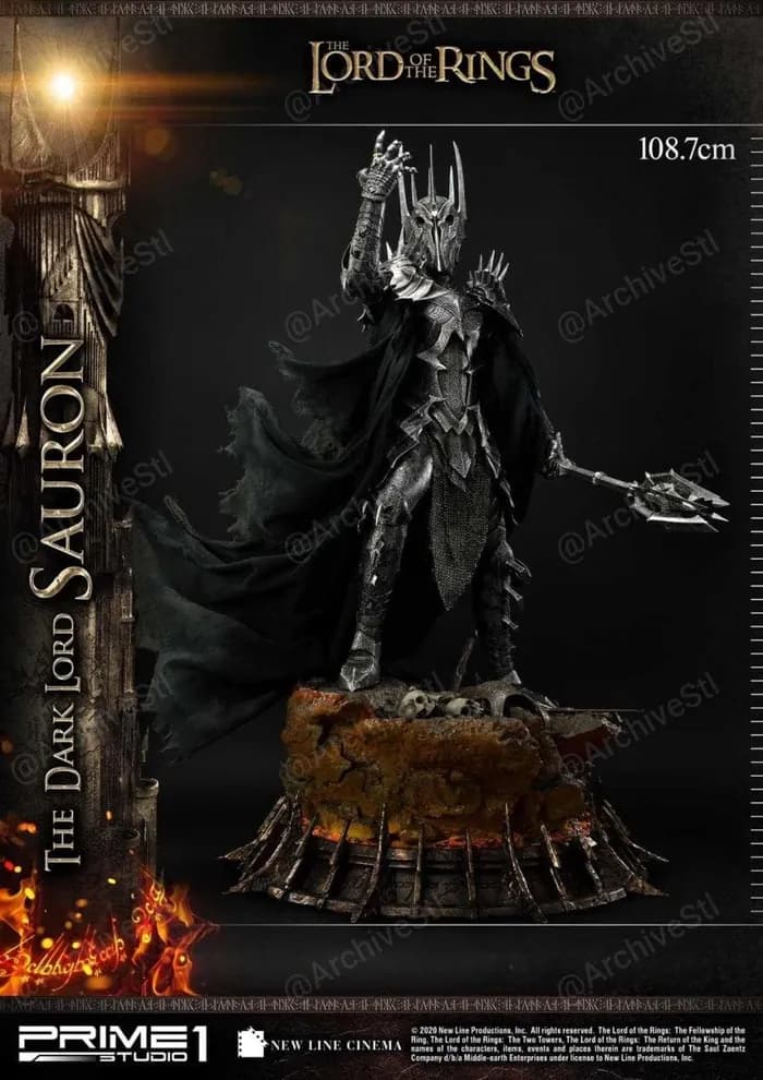 STL - Sauron El Señor Oscuro render 4