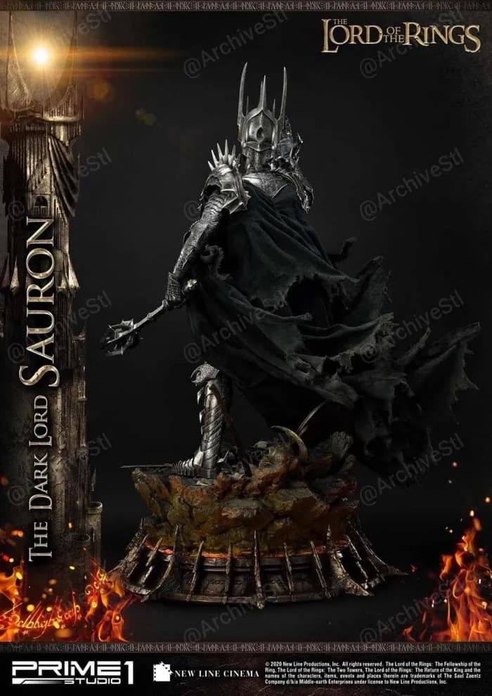 STL - Sauron El Señor Oscuro render 5