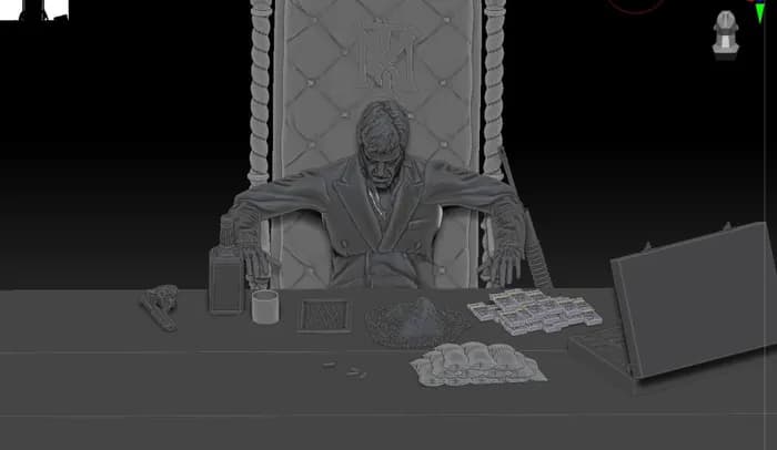 STL - scarface render 1