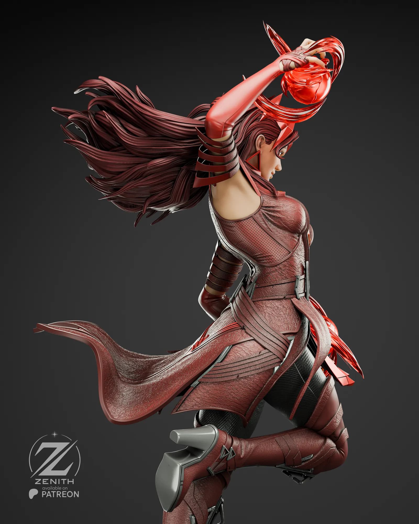 STL - Scarlet Witch 2 render 3