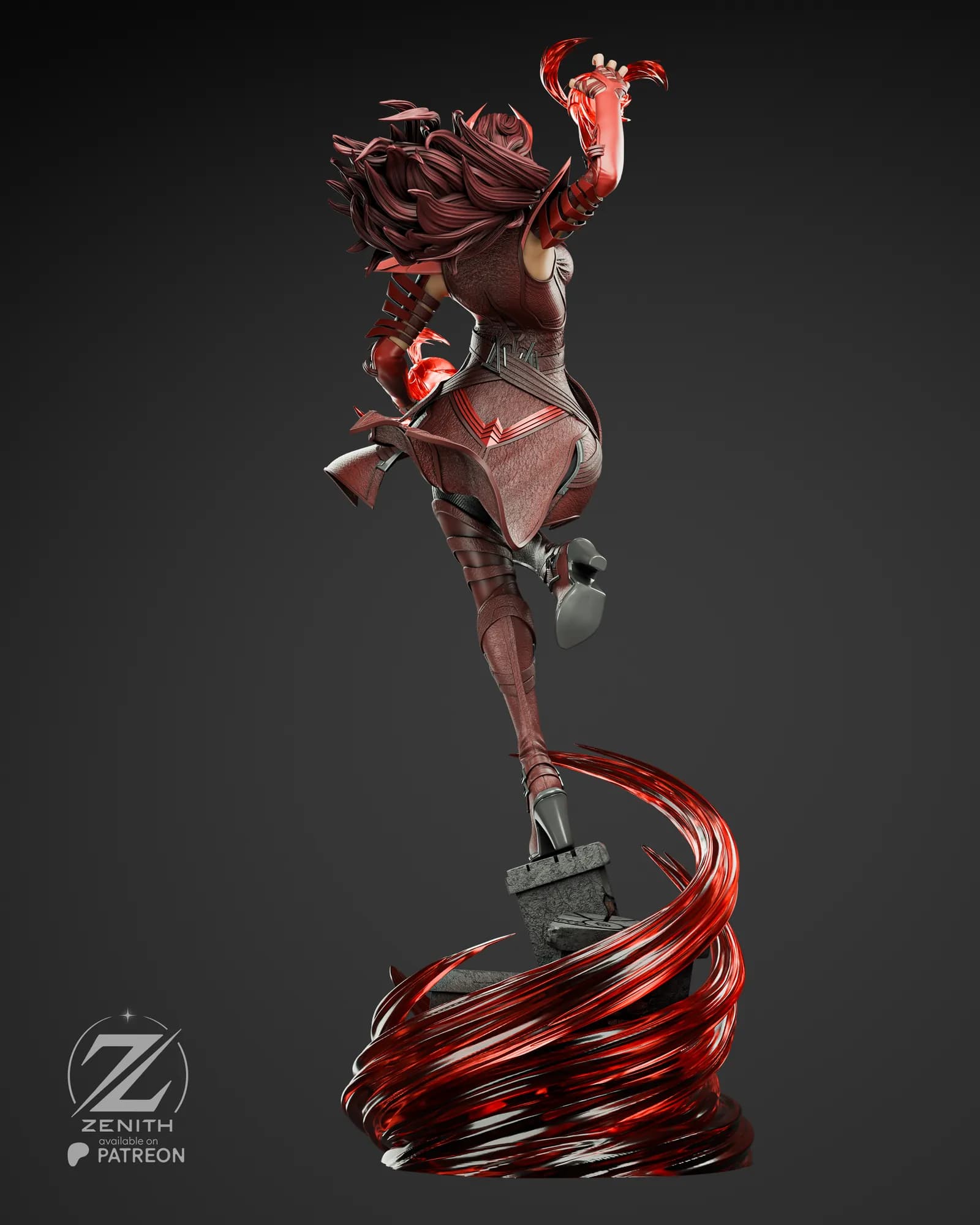 STL - Scarlet Witch 2 render 4