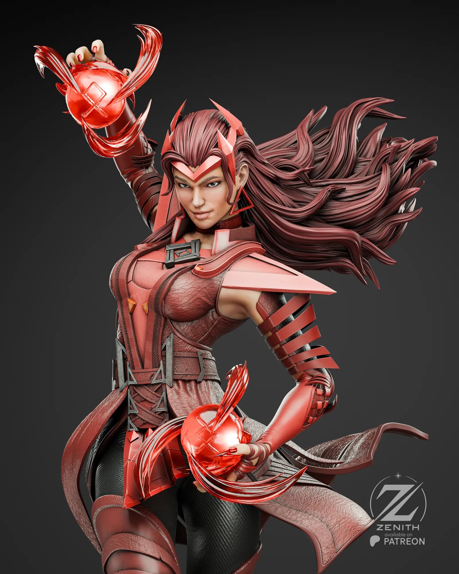 STL - Scarlet Witch 2 render 5