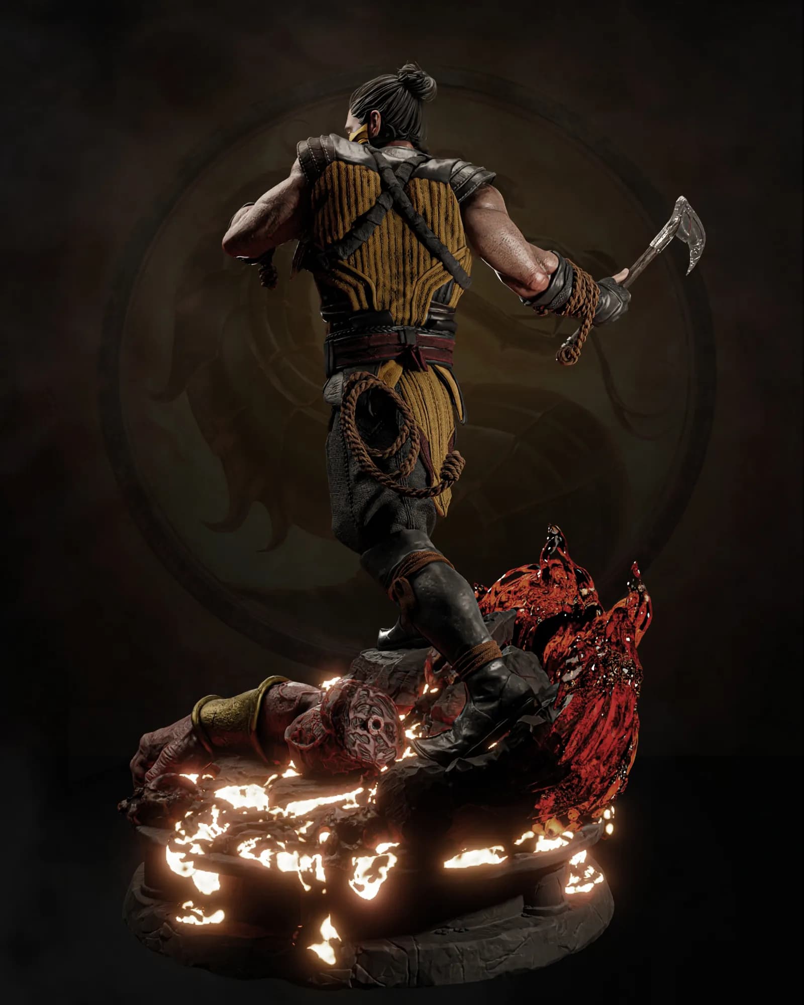 STL - Scorpion Mortal Kombat Busto