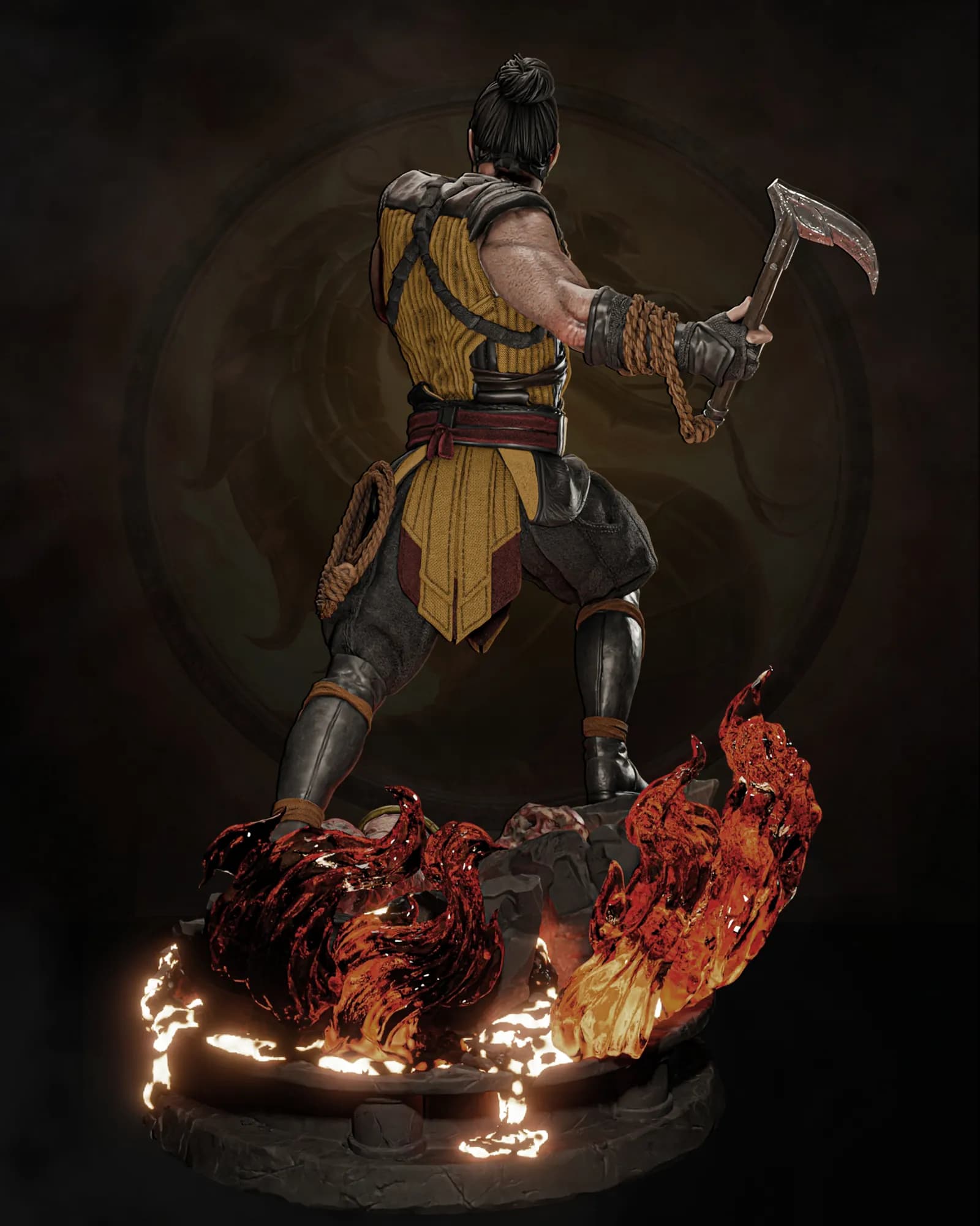 STL - Scorpion Mortal Kombat Busto
