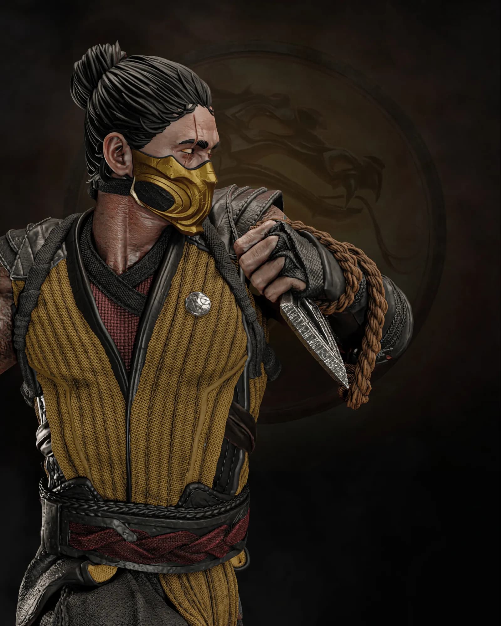 STL - Scorpion Mortal Kombat Busto