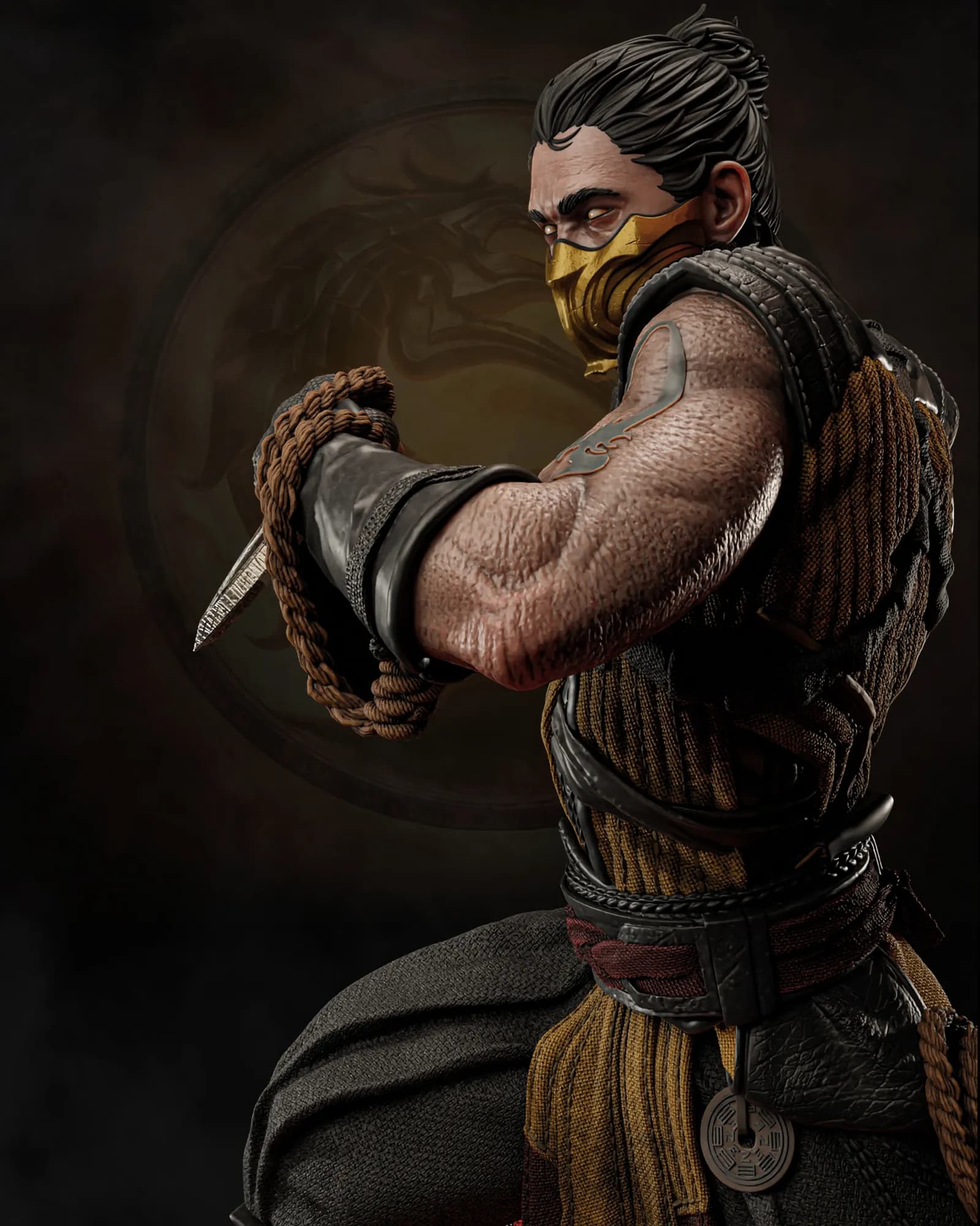 STL - Scorpion Mortal Kombat Busto