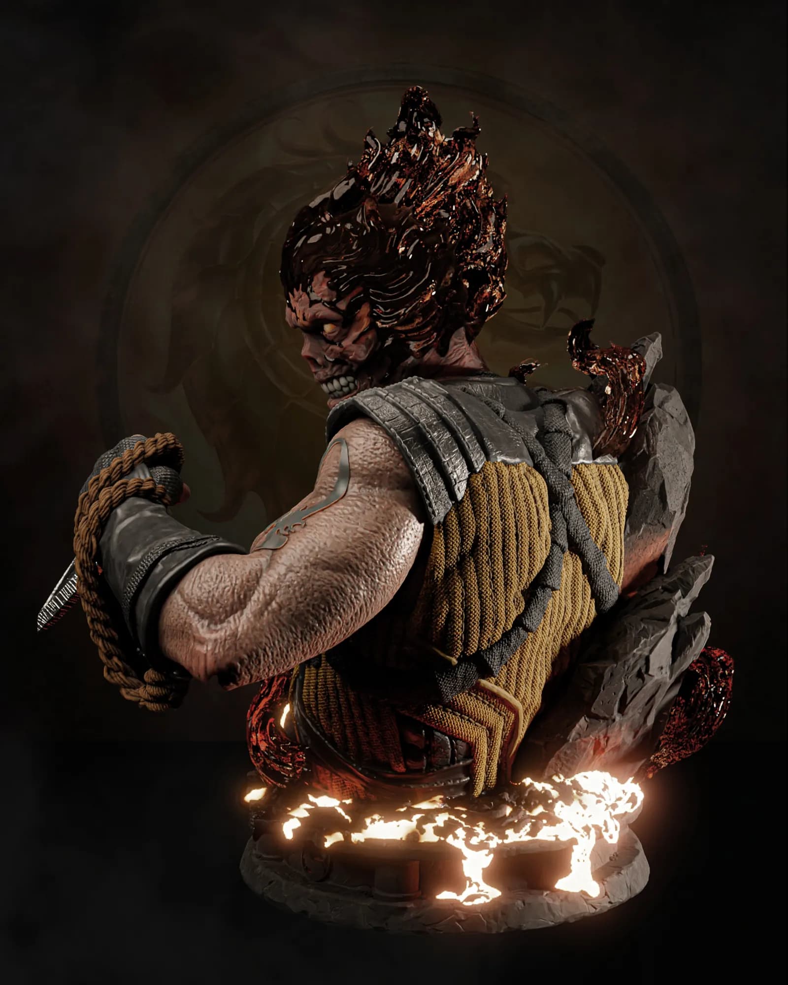 STL - Scorpion Mortal Kombat Busto