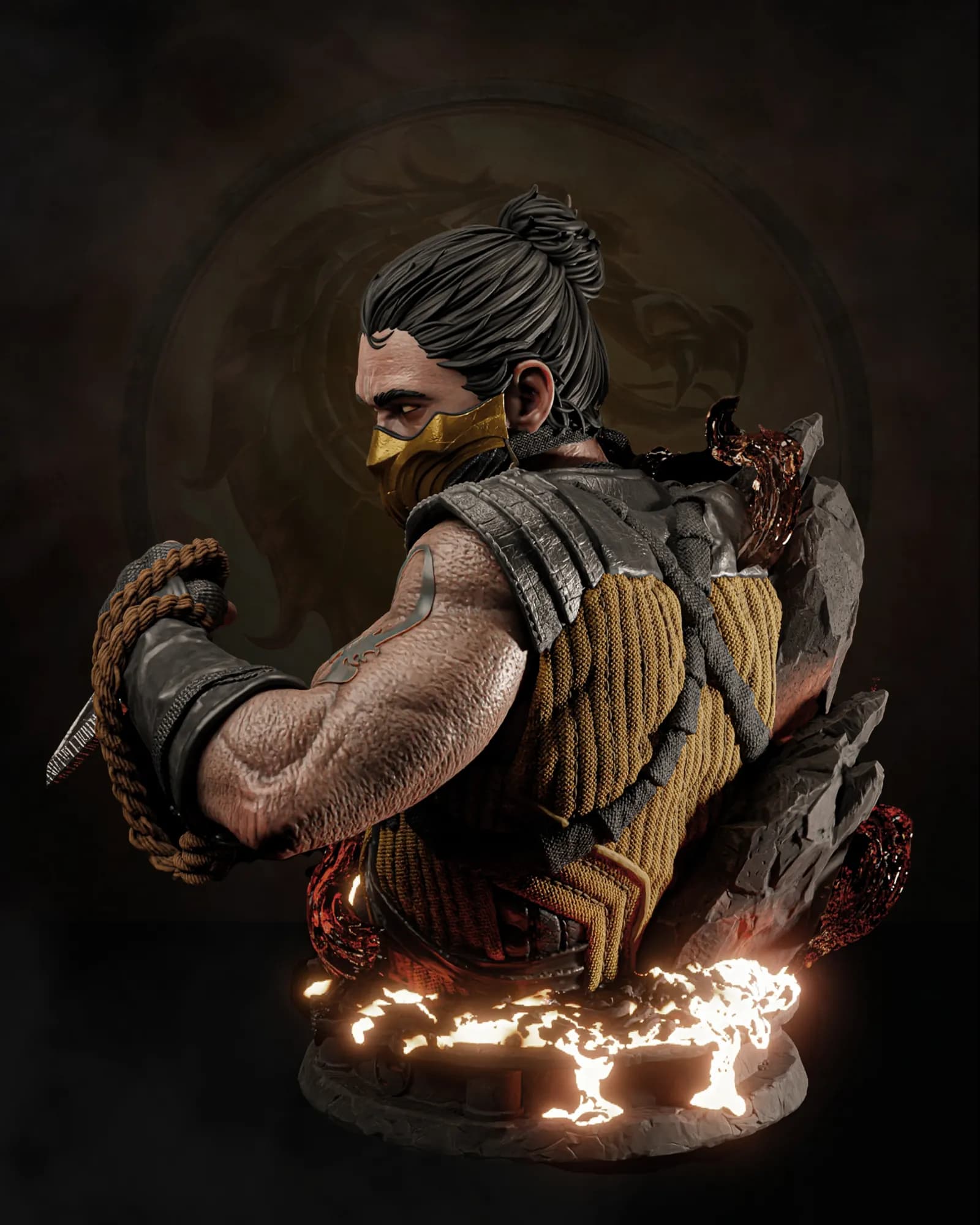 STL - Scorpion Mortal Kombat Busto