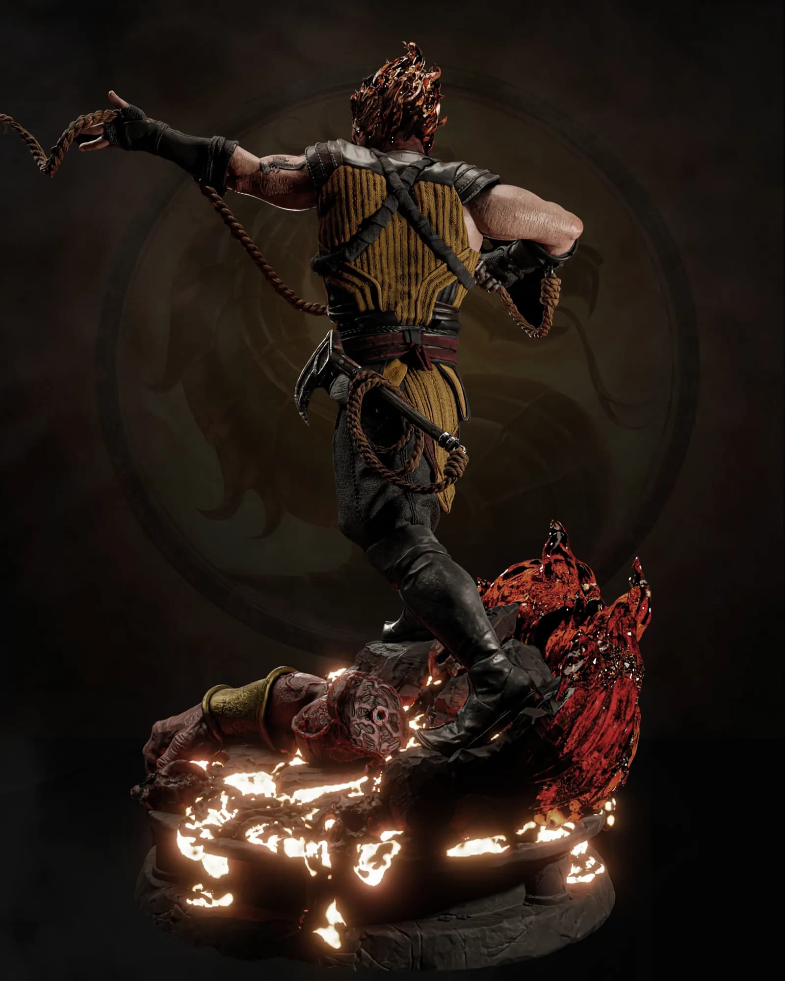STL - Scorpion Mortal Kombat Busto