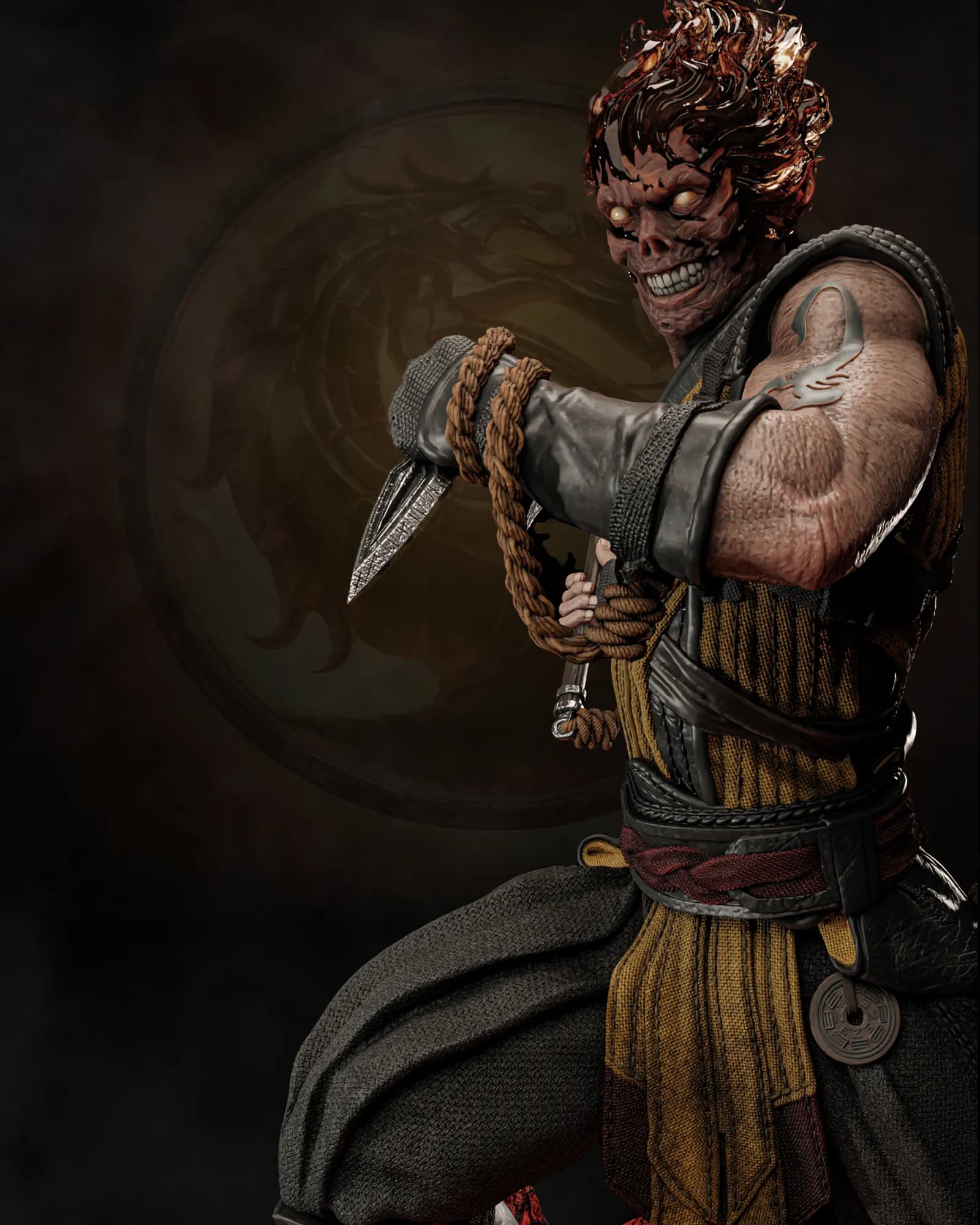 STL - Scorpion Mortal Kombat Busto