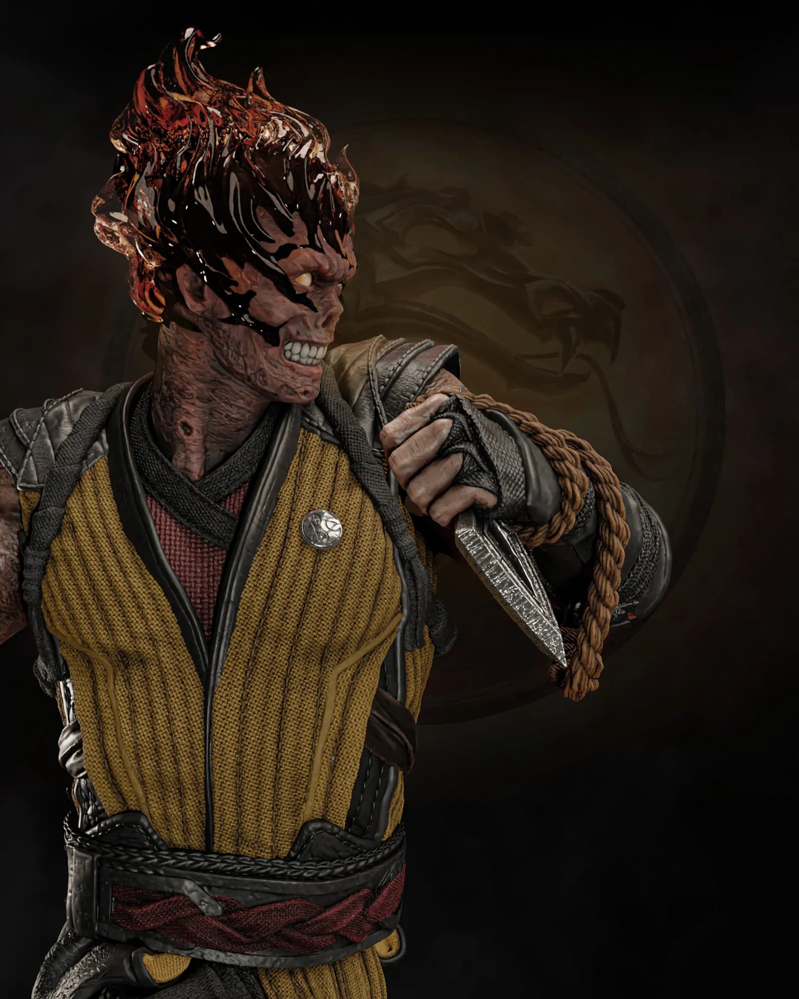 STL - Scorpion Mortal Kombat Busto